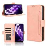 For itel City 100 4G Skin Feel Calf Texture Card Slots Leather Phone Case(Pink)