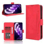 For itel City 100 4G Skin Feel Calf Texture Card Slots Leather Phone Case(Red)