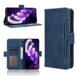 For itel City 100 4G Skin Feel Calf Texture Card Slots Leather Phone Case(Blue)