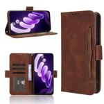 For itel City 100 4G Skin Feel Calf Texture Card Slots Leather Phone Case(Brown)