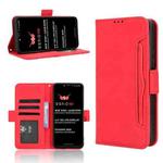 For itel Zeno 10 Skin Feel Calf Texture Card Slots Leather Phone Case(Red)