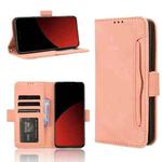 For Xiaomi Civi 4 Pro 5G Skin Feel Calf Texture Card Slots Leather Phone Case(Pink)