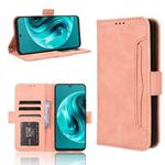 For Huawei nova 12i 4G / Enjoy 70 Pro 4G Skin Feel Calf Texture Card Slots Leather Phone Case(Pink)