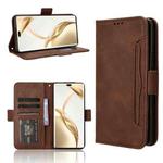 For Honor 200 Pro 5G Skin Feel Calf Texture Card Slots Leather Phone Case(Brown)