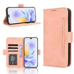 For Honor X60i 5G Skin Feel Calf Texture Card Slots Leather Phone Case(Pink)