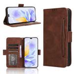 For Honor X60i 5G Skin Feel Calf Texture Card Slots Leather Phone Case(Brown)