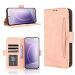 For Honor 300 5G Skin Feel Calf Texture Card Slots Leather Phone Case(Pink)