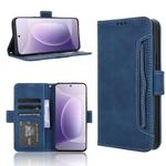 For Honor 300 5G Skin Feel Calf Texture Card Slots Leather Phone Case(Blue)