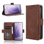 For Honor 300 5G Skin Feel Calf Texture Card Slots Leather Phone Case(Brown)