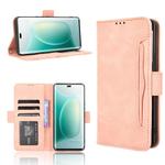 For Honor 300 Pro 5G / 300 Ultra 5G Skin Feel Calf Texture Card Slots Leather Phone Case(Pink)