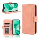 For Honor X8c 4G Skin Feel Calf Texture Card Slots Leather Phone Case(Pink)