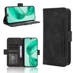For Honor X8c 4G Skin Feel Calf Texture Card Slots Leather Phone Case(Black)