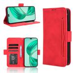 For Honor X8c 4G Skin Feel Calf Texture Card Slots Leather Phone Case(Red)