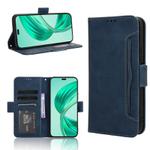 For Honor X8c 4G Skin Feel Calf Texture Card Slots Leather Phone Case(Blue)