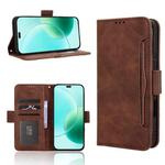 For Honor 400 Lite Skin Feel Calf Texture Card Slots Leather Phone Case(Brown)
