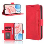 For Honor 400 Skin Feel Calf Texture Card Slots Leather Phone Case(Red)