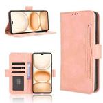 For Honor Power 5G Skin Feel Calf Texture Card Slots Leather Phone Case(Pink)