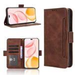 For Honor 400 Pro Global 160.8mm Skin Feel Calf Texture Card Slots Leather Phone Case(Brown)