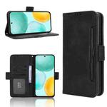 For Honor X6c 4G Skin Feel Calf Texture Card Slots Leather Phone Case(Black)