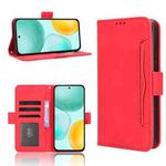 For Honor X6c 4G Skin Feel Calf Texture Card Slots Leather Phone Case(Red)