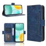 For Honor X6c 4G Skin Feel Calf Texture Card Slots Leather Phone Case(Blue)