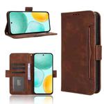 For Honor X6c 4G Skin Feel Calf Texture Card Slots Leather Phone Case(Brown)