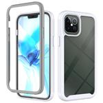 For iPhone 12 Pro Max Starry Sky Solid Color Series Shockproof PC + TPU Protective Case(White)