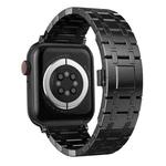 For Apple Watch SE 2023 44mm Modified Oak AP Titanium Alloy Watch Band(Black)