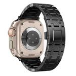 For Apple Watch Ultra 2 49mm Modified Oak AP Titanium Alloy Watch Band(Black)