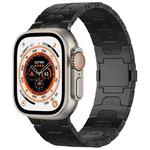 For Apple Watch Ultra 49mm Magnetic Buckle Titanium Alloy Watch Band(Black)