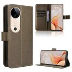 For vivo S19 5G Diamond Texture Leather Phone Case(Brown)