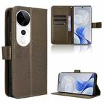 For vivo S19 Pro 5G / V40 5G Diamond Texture Leather Phone Case(Brown)