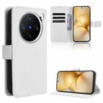 For vivo X200 5G Diamond Texture Leather Phone Case(White)