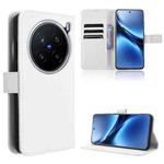 For vivo X200 Pro 5G Diamond Texture Leather Phone Case(White)