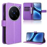 For vivo X200 Pro 5G Diamond Texture Leather Phone Case(Purple)