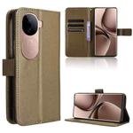 For vivo V40e 5G / iQOO Z9S 5G Diamond Texture Leather Phone Case(Brown)