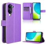 For vivo Y04 4G / Y29s 5G Diamond Texture Leather Phone Case(Purple)