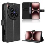 For vivo X200 Ultra 5G Diamond Texture Leather Phone Case(Black)