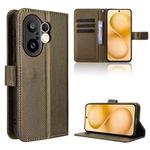 For vivo X200 FE / S30 Pro mini Diamond Texture Leather Phone Case(Brown)