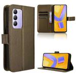 For vivo Y200e 5G / Y100 5G IDN Diamond Texture Leather Phone Case(Brown)