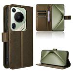 For Huawei Pura 70 Pro / 70 Pro+ Diamond Texture Leather Phone Case(Brown)