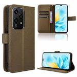 For Honor 200 Lite Global Diamond Texture Leather Phone Case(Brown)