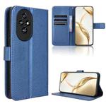 For Honor 200 5G Diamond Texture Leather Phone Case(Blue)