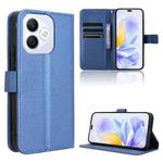 For Honor X60i 5G Diamond Texture Leather Phone Case(Blue)