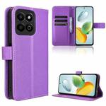 For Honor Play 60 Plus Diamond Texture Leather Phone Case(Purple)