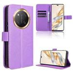 For Honor X60 Pro 5G / X9C 5G Diamond Texture Leather Phone Case(Purple)