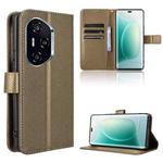 For Honor 300 Pro 5G / 300 Ultra 5G Diamond Texture Leather Phone Case(Brown)