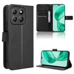 For Honor X8c 4G Diamond Texture Leather Phone Case(Black)