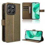 For Honor X8c 4G Diamond Texture Leather Phone Case(Brown)