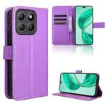 For Honor X8c 4G Diamond Texture Leather Phone Case(Purple)